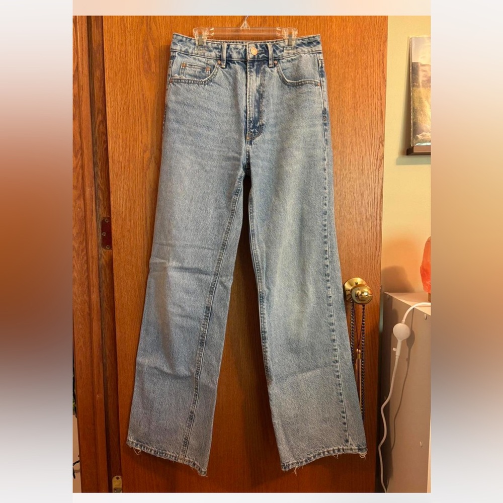 Stradivarius Light Blue Straight Leg Jeans